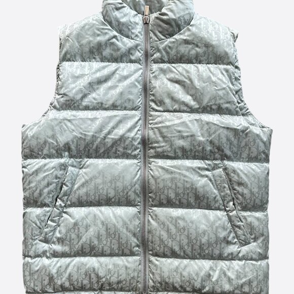 Dior Other - Dior Silver Oblique Puffer Vest